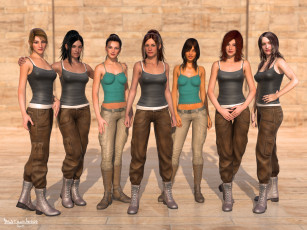 Картинка 3д+графика people+ люди взгляд девушки