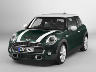 обоя автомобили, mini, f56, cooper, sd, 2014г, зеленый