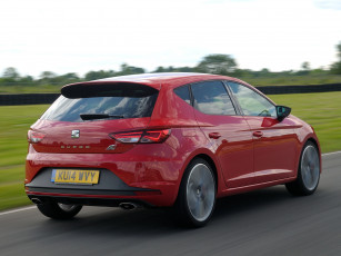 обоя автомобили, seat, leоn, cupra, 280, uk-spec, 5f, 2014, г, красный