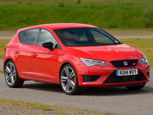 Картинка автомобили seat leоn cupra 280 uk-spec 5f 2014 г красный