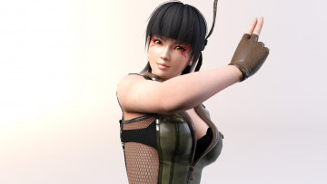 Картинка 3д+графика anime+ аниме взгляд девушка