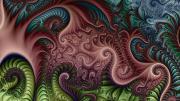 Картинка 3д+графика fractal+ фракталы цвета фон узор