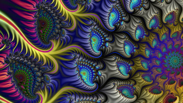 Картинка 3д+графика fractal+ фракталы узор фон цвета