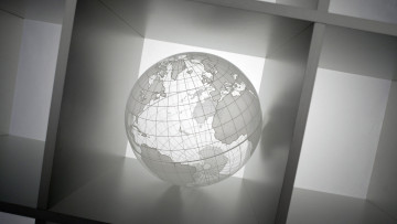 Картинка рисованные -+другое фон глобус шар