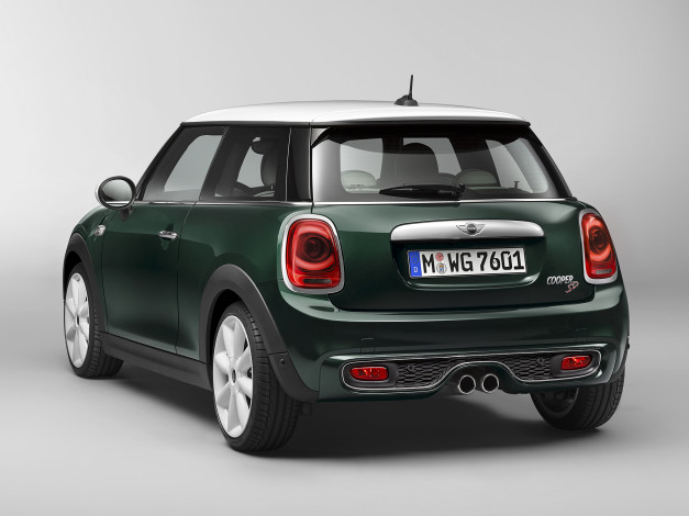 Обои картинки фото автомобили, mini, cooper, sd, f56, 2014г, зеленый