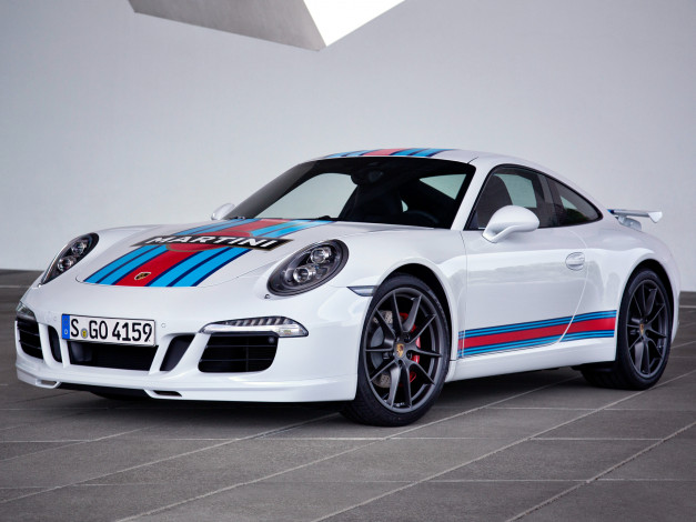 Обои картинки фото автомобили, porsche, 2014, г, 991, martini, racing, 911, carrera, s