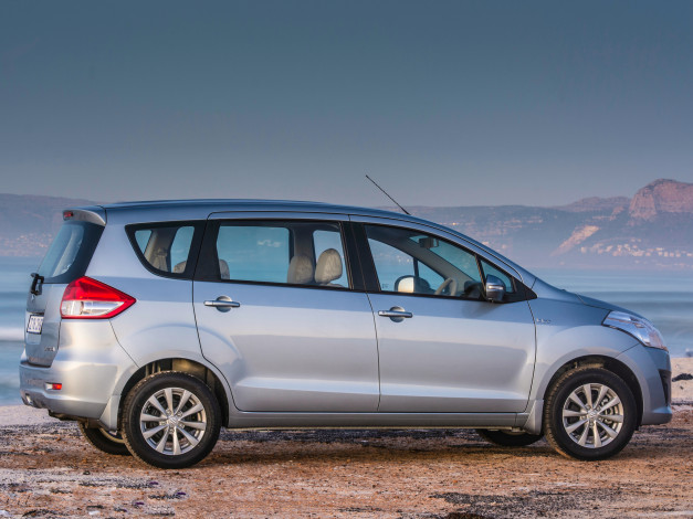 Обои картинки фото автомобили, suzuki, серый, 2014, г, za-spec, ertiga