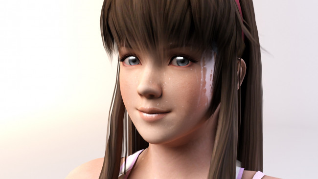 Обои картинки фото 3д графика, anime , аниме, взгляд, девушка