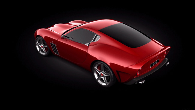 Обои картинки фото автомобили, 3д, ferrari, красный