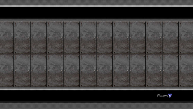 Обои картинки фото компьютеры, windows 7 , vienna, фон, метал, логотип