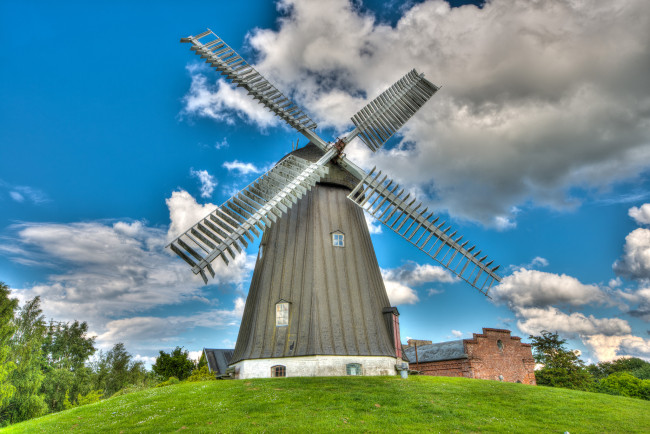 Обои картинки фото разное, мельницы, ветряк, мельница