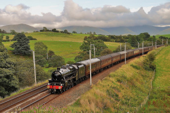 Картинка техника паровозы паровоз рельсы дорога железная