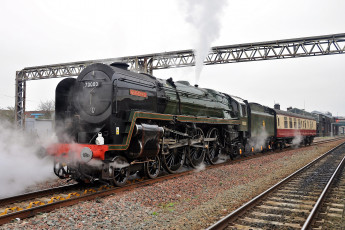 Картинка техника паровозы паровоз рельсы дорога железная