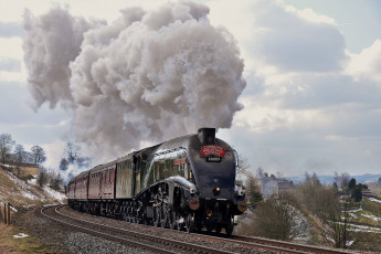 Картинка техника паровозы паровоз рельсы железная дорога