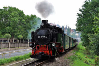 Картинка техника паровозы дорога рельсы железная паровоз