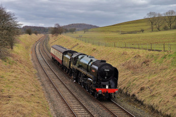 Картинка техника паровозы паровоз дорога рельсы железная