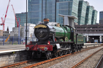 Картинка техника паровозы паровоз рельсы дорога железная