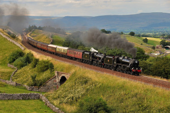 Картинка техника паровозы паровоз рельсы дорога железная