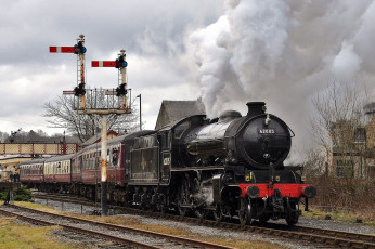 Картинка техника паровозы паровоз рельсы дорога железная