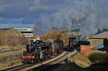 Картинка техника паровозы паровоз рельсы дорога железная