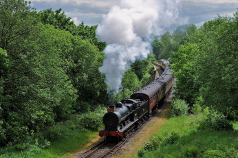 Картинка техника паровозы паровоз рельсы дорога железная