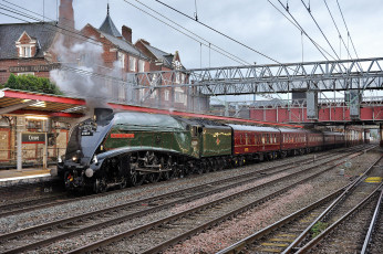 Картинка техника паровозы рельсы дорога железная паровоз