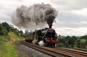 Картинка техника паровозы рельсы паровоз дорога железная