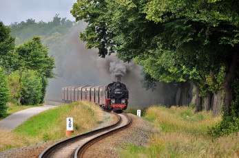 Картинка техника паровозы паровоз рельсы дорога железная