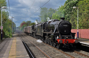 Картинка техника паровозы паровоз железная дорога рельсы