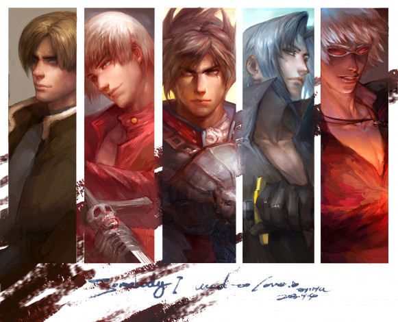 Обои картинки фото разное, арты, парни, арт, игра