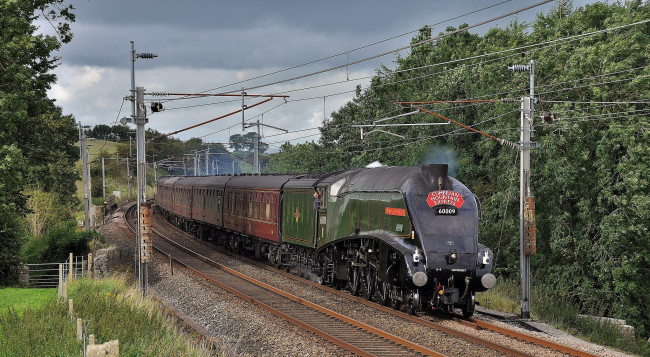 Обои картинки фото техника, паровозы, паровоз, рельсы, дорога, железная