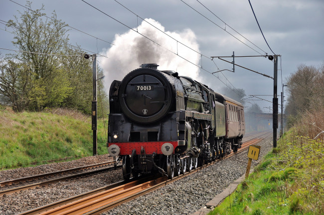 Обои картинки фото техника, паровозы, паровоз, железная, дорога, рельсы