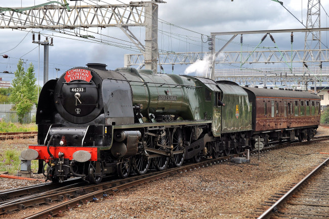 Обои картинки фото техника, паровозы, паровоз, рельсы, дорога, железная