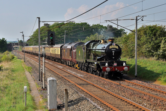 Обои картинки фото техника, паровозы, паровоз, рельсы, дорога, железная