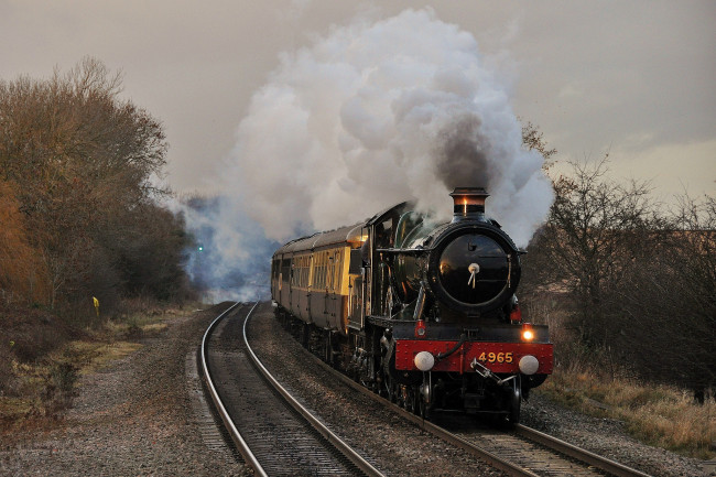 Обои картинки фото техника, паровозы, паровоз, железная, рельсы, дорога