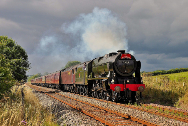 Обои картинки фото техника, паровозы, дорога, рельсы, паровоз, железная