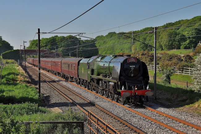 Обои картинки фото техника, паровозы, паровоз, дорога, рельсы, железная