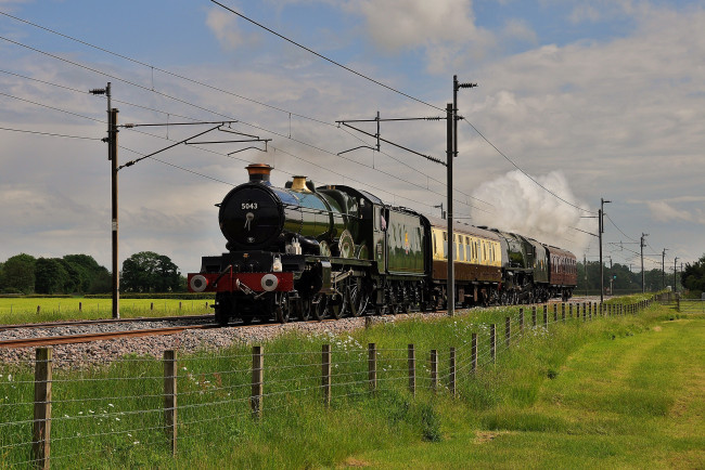 Обои картинки фото техника, паровозы, паровоз, рельсы, дорога, железная