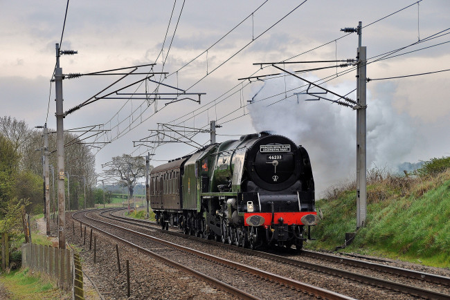 Обои картинки фото техника, паровозы, паровоз, рельсы, дорога, железная