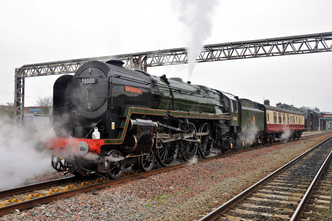 Обои картинки фото техника, паровозы, паровоз, рельсы, дорога, железная