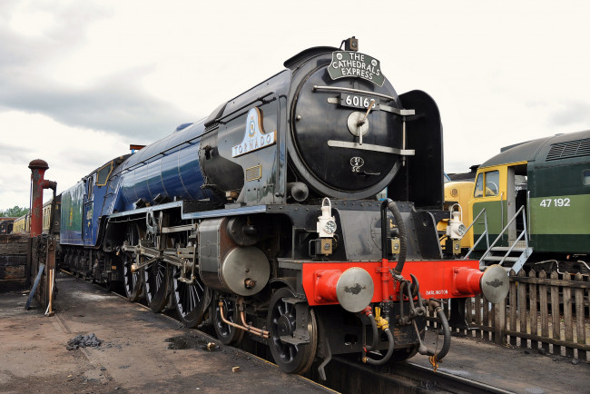 Обои картинки фото техника, паровозы, паровоз, рельсы, железная, дорога