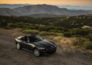 обоя автомобили, fiat, us-spec, 348, spider, 124, 2017г, abarth