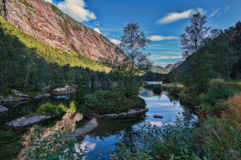 Картинка природа реки озера река лес