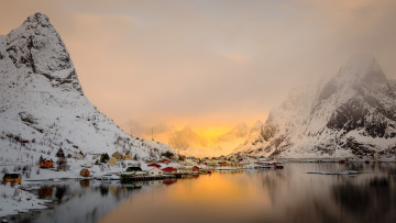 обоя города, - пейзажи, севера