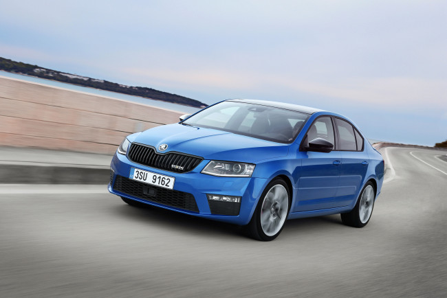 Обои картинки фото автомобили, skoda, octavia, 2015г, 5e, rs, 4x4