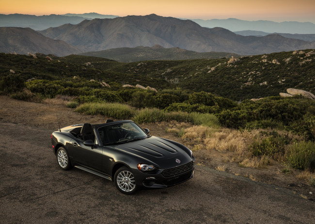 Обои картинки фото автомобили, fiat, us-spec, 348, spider, 124, 2017г, abarth