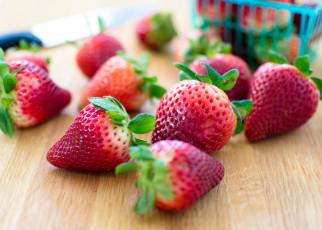 Картинка еда клубника +земляника ягоды