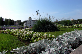 Картинка города -+пейзажи фонарь цветы беларусь витебск