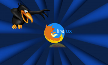 обоя компьютеры, mozilla firefox, логотип, фон