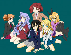 Картинка kiss& 215 sis аниме kiss+x+sis фон взгляд девушки